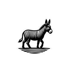 Fototapeta premium zebra isolated on white