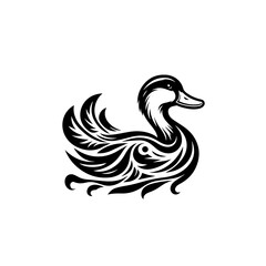 Obraz premium vector illustration of a duck