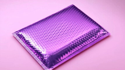 Purple Self-Adhesive Padded Shipping Bags Mockup, Poly Bubble Mailers for shopaholic, shopping online 