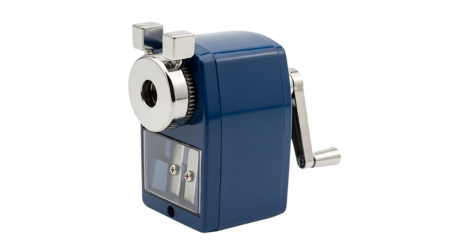Manual Pencil Sharpener Small Size on Transparent Background - Powered by Adobe