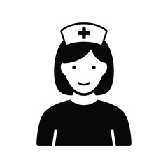 Medical Nurse Uniform Icon, Healthcare Professional Graphic, Clinic Staff Symbol