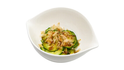 きゅうりのお浸し（背景透過）