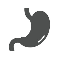Human Stomach Organ Icon, Digestive System Anatomy Symbol Vector Illustration