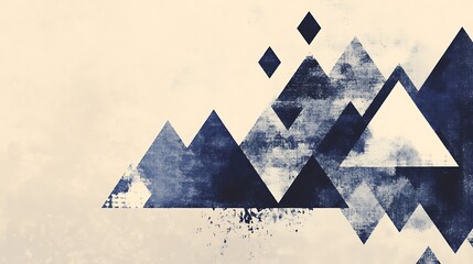 Abstract mountain range design