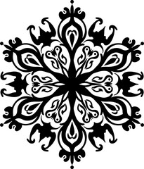 Ornate Floral Mandala vector graphics