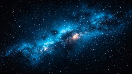 Fototapeta premium Spectacular Milky Way Galaxy View with Starry Background Scenery