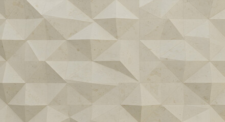 Fototapeta premium Elegant Geometric Beige Wall Texture Design Modern Architecture Background