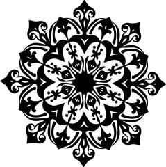 mandala, snowflake, ornate, intricate, pattern,  vector