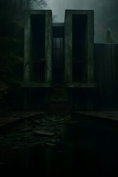 Hotel in the middle of an abandoned forest 