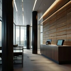 interior of a modern hotel room