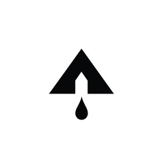 Fototapeta premium black arrow with drop