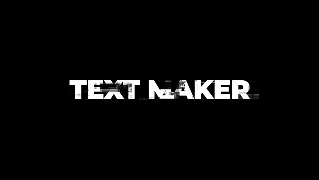 Title Animator Bold Glitch 01
