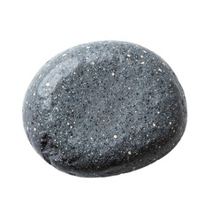 Pebble group stone gray isolated, Natural river object, Rounded rock detail, Organic textured surface, Decorative earthy element