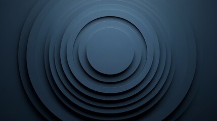 Obraz premium Dark, concentric circles layered design