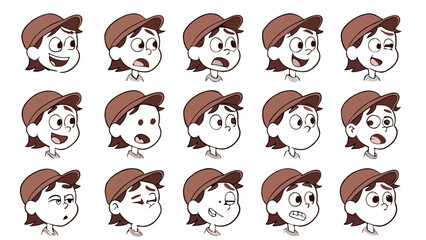 Obraz premium set of funny animals