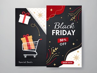 Black friday sale social media post, Black friday background

