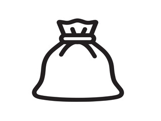 Elegant Sandbag Line Icon with Minimal Style