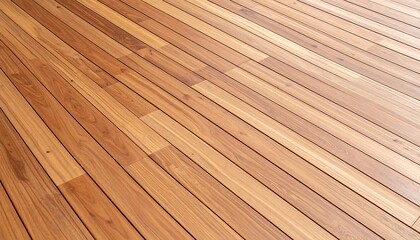Light brown wooden deck planks