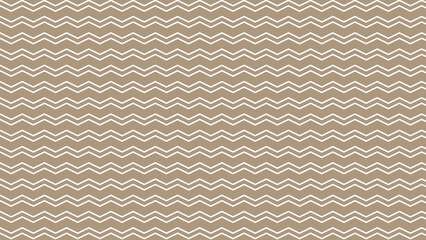 Brown and white seamless pattern horizontal zigzag background. Zigzag wave contrast wallpaper. Classic background.