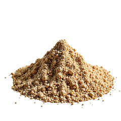 Sand grain pile beige isolated, Natural desert texture object, Fine ground element, Organic granular detail, Decorative beach component