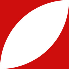 Abstract Red and White Curved Shape Background Pattern