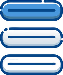 Obraz premium blue glossy buttons