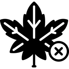 Obraz premium marijuana icon illustration design with solid