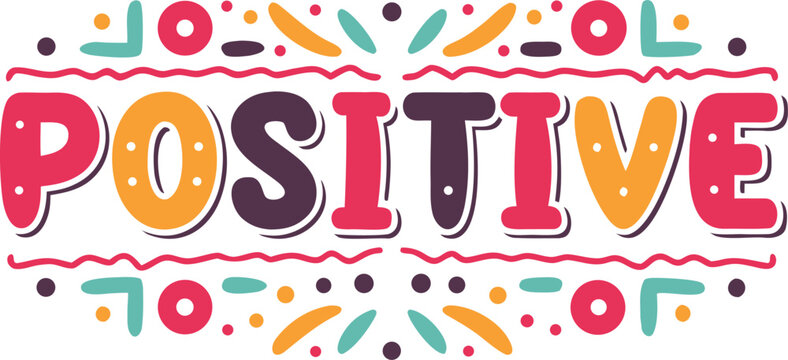 Inspirational typography t shirt design featuring positive affirmations and bold lettering on a clean white background