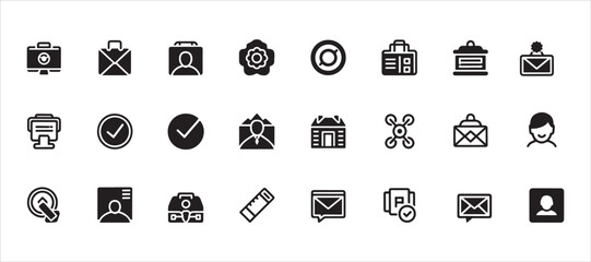 Fototapeta premium social media line icons, pixel-perfect and fully adjustable stroke width at 32 pixels.