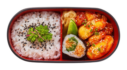 Fototapeta premium PNG Japanese bento food delicious japanese meal.