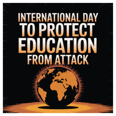 Obraz premium International Day to Protect Education from Attack