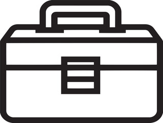 Toolbox Icon in Sleek and Minimal Vector Art