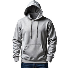 Hoodie sweatshirt grey isolated, Fashion casual wear, Streetwear outfit item, Designer cozy prop, Comfortable outerwear gear, Relaxed fit style
