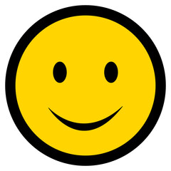 Smiley icon. Smiley face flat icon. Yellow smile symbol , Vector Illustration !