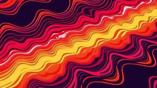 retro wave background, zigzag motion background, vector loop pattern, 4K seamless background, fast motion abstract, rave inspired background, vinyl art style, high saturation vector, red yellow purple