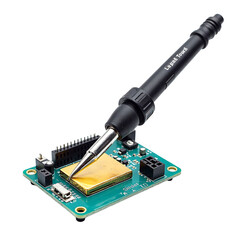 Soldering iron isolated, Transparent electronic tool, Compact heat gadget, Smart circuit device, Repair tech object, Sleek precision unit, DIY soldering component