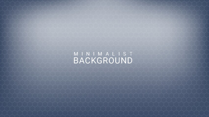 Minimalist Grey Background with Hexagonal Pattern