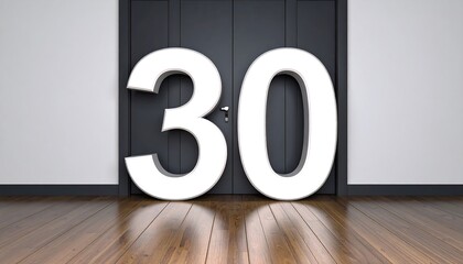 Number 30 in front of doors