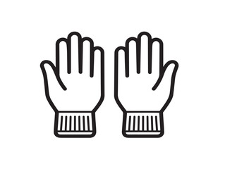 Modern Work Gloves Illustration in Vector Design