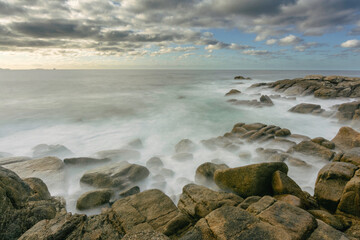 Temporal en la costa de Burela, Lugo, Galicia, Espa&ntilde;a,