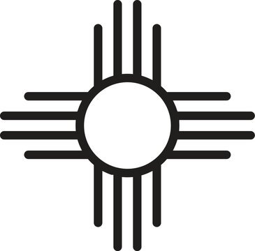 Zia Symbol Silhouette