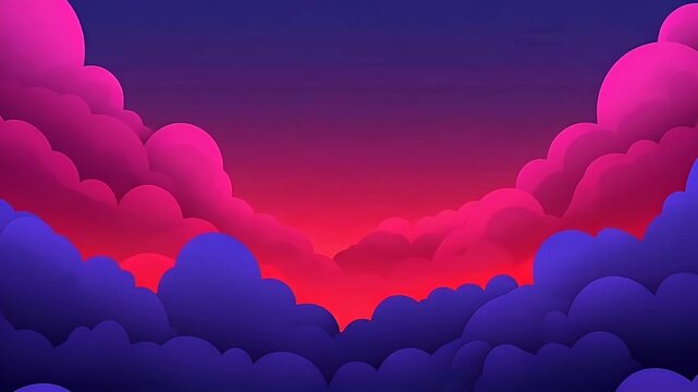 Abstract colorful aurora