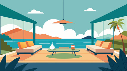 tropical beach scene