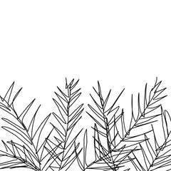 Simple leave frame background.eps