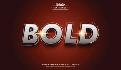 BOLD text effect, minimalistic style EPS Vector editable text effect.