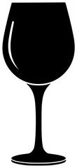 grape illustration glass silhouette alcohol logo winery icon wine outline drink pour chilled sunset toast sparkling swirl cheese pairing shape alcoholic vector graphic background