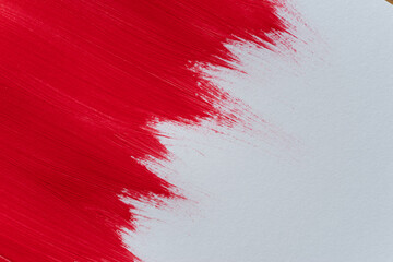 赤色の絵具の模様	