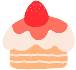 cake with strawberry