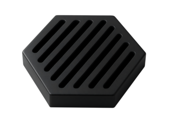 Black drainage tool design isolated on transparent background