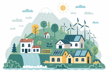 Fascinating Village Where Every Building Shape Unique Perspective Capture Dramatic Intense Emotion Perfect for Brand Storytelling Projects Professional Portfolio Quality Asset Creative Asset